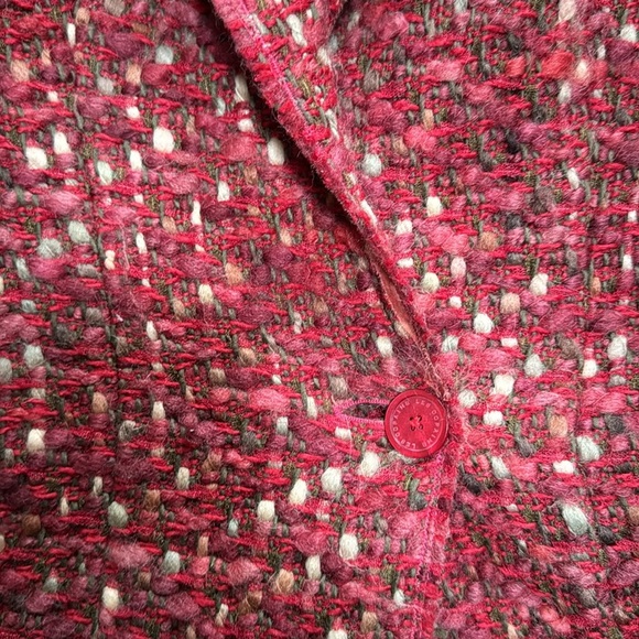 Les copains tweed one button blazer with pockets size 42 - Picture 4 of 4